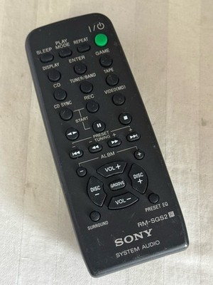 GENUINE SONY RM-SGS2 60 DISC CD CHANGER AUDIO SYSTEM REMOTE - MHC-GS200