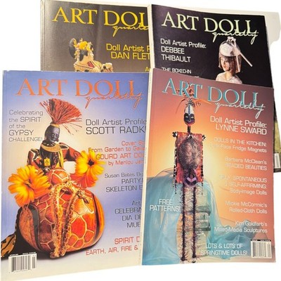 Art Doll Quarterly 2005 Lot Of 4 Winter Spring Summer Autumn Artist Dollmaking
