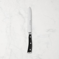 Wusthof Classic Ikon 5" Serrated Utility Knife-Williams Sonoma|38685