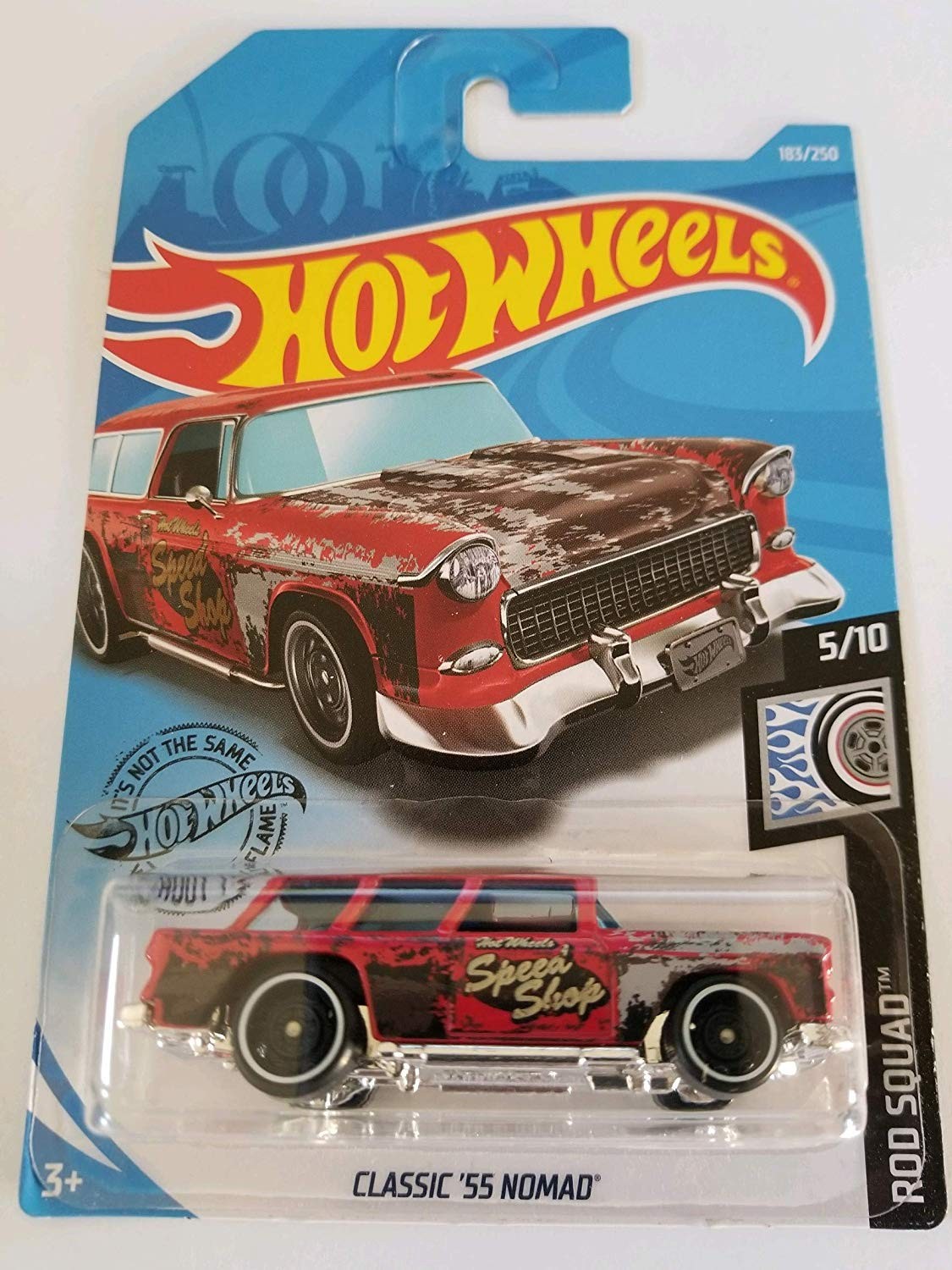 Hot Wheels 2019 Rod Squad Classic '55 Nomad 183/250 Red Car Brand New Toys