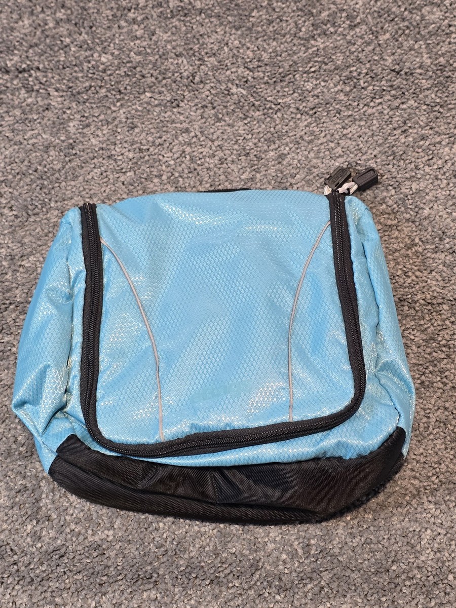 eBags Pack-it-Flat Toiletry Bag Blue Hanging Organizer Travel Case