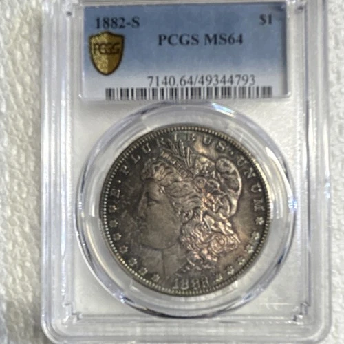 Morgan Dollar 1882-S PCGS MS64 Silver $1 Coin San Francisco Uncirculated