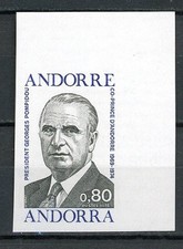 DP-6 Andorre N° 249a ** NON DENTELE à 10 % de la cote.   A saisir !!!