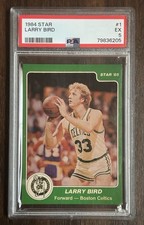 Rare 1984 Star Basketball #1 Larry Bird Boston Celtics HOF Graded PSA 5 EX