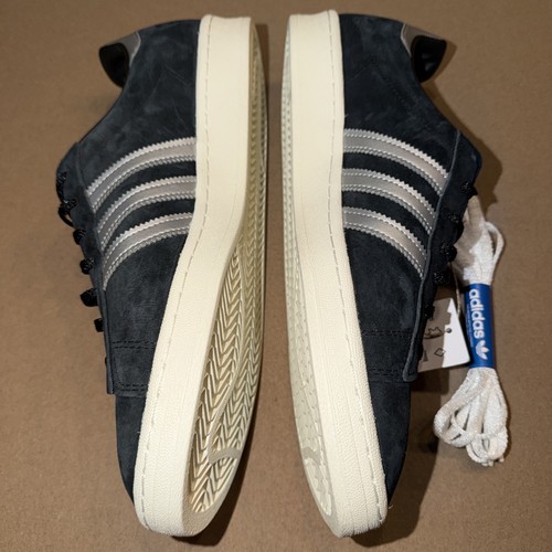 Adidas Men’s Size 11 Campus 80’s Black Suede Metallic Silver Gx7330 - Picture 4 of 7
