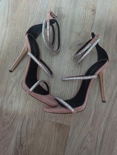 Giuseppe Zanotti Harmony Crystal Jewel Strappy Stiletto Womens EU 37 Pink Mauve