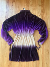 BOOHOO purple Ombre plisse micro pleated ruched mini dress (12)
