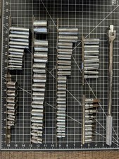 S-K Tools USA 65pc Socket Lot w/ 1/2” Drive 16” Flex Head Breaker Bar