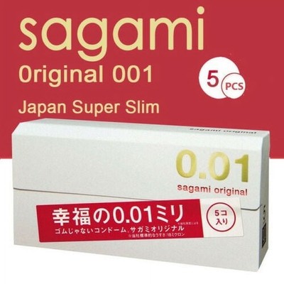 Sagami Original 0.01mm Ultra Thin Condoms Polyurethane 5 Count 2 Packs 10 Total