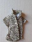 VINTAGE BARBIE Pak B&W Floral Bodysuit