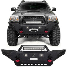 Vijay Fit 2005-2015 Toyota Tacoma Front Bumper Textured Black With Led Lights Vijay Fit 2005-2015 Toyota Tacoma Front Bumper Textured Black With Led Lights