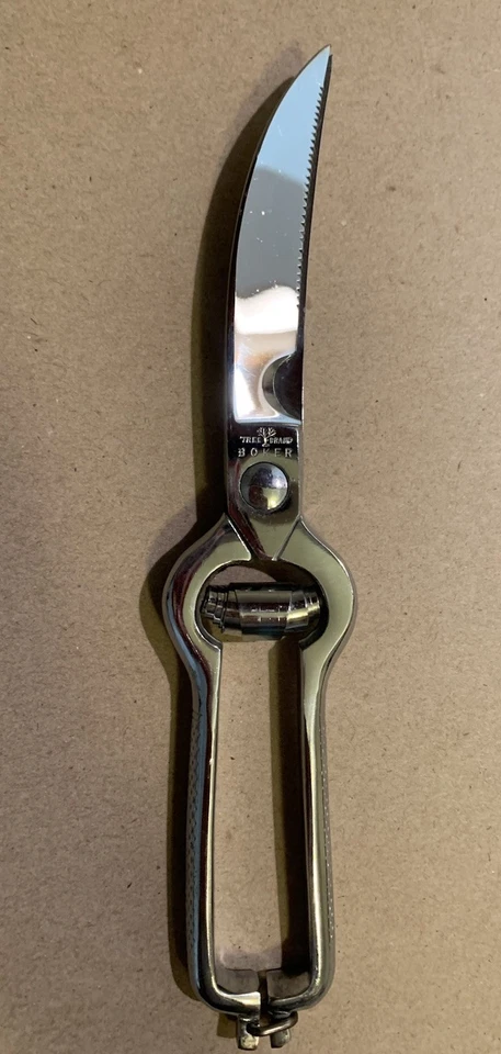 Vintage Böker Tree Brand 9" Geflügelschere Schere Chrom - Made in USA