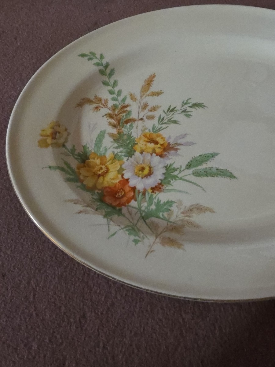 Vintage Edwin M. Knowles China Co Semi Vitreous 11 1/2