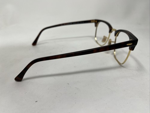 RAY BAN CLUBMASTER RB3016 1145/19 51/21/145 MATTE TORTOISE GOLD 6659 - Picture 5 of 8