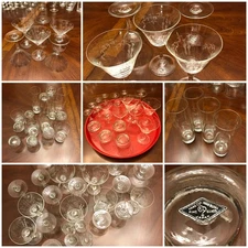 68 piece Mid-Century Bamboo Glassware – Noritake & Sasaki Bar *REDUCED PRICE*