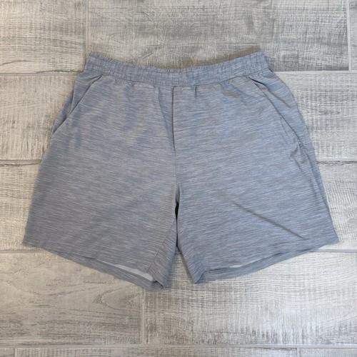 Lululemon Pace Breaker 7” Short Linerless Heather Gray Light Cast Large