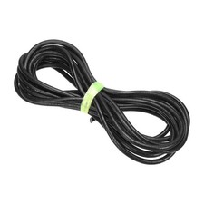 6mm Corde En Cuir Tresse Ronde Pour Creations Bijoux, Noir(4 Verges)