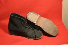 USED CIVIL WAR UNION /CSA ROUGH-OUT BROGANS SZ 10 BRASS HEEL PLATES