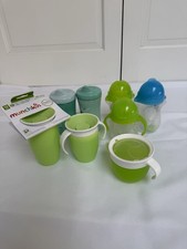 Lot Of 5 Munchkin 360 Sippy Cups Plus Extra Lids And Straw