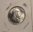 1961-P Franklin Silver Half Dollar BU Condition with Cartwheel and Luster (F306)