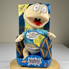 1997 Mattel Nickelodeon Rugrats Talking Tommy Pickles Plush New In Box WORKS VTG