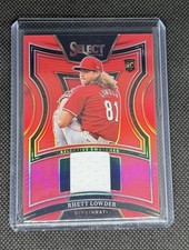 2024 Panini Select Selective Swatches Rhett Lowder Red Prizm RC #’d 84/99