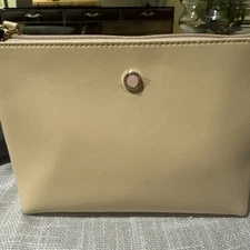 NEW  2025 Emirates Business Class Bvlgari amenity kit * complete set cream/coral