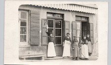 MEAT MARKET BUTCHER ? c1910 postcard shop fro...