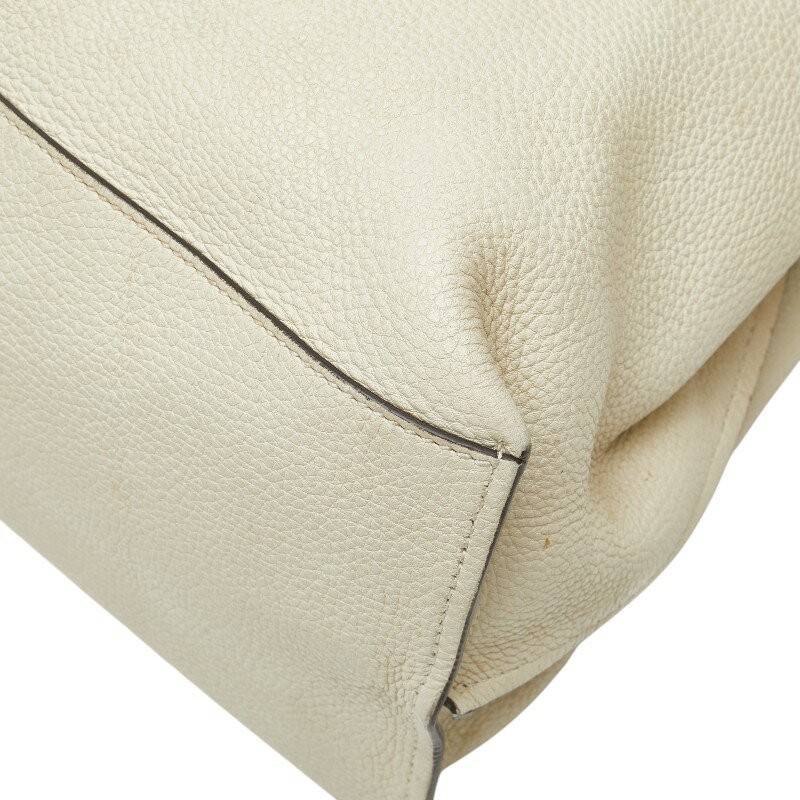 GUCCI Bamboo Daily 2Way Tote Shoulder Bag Leather White Preowned From Japan thumbnail 8