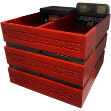 Nintendo Game Boy Advance GBA Cartridge Tray Stackable Organizer Holds 32 Games