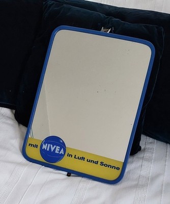 Vintage Spiegel Werbespiegel NIVEA 1960er Jahren 40x30x1 cm