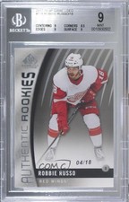 2017-18 SP Game Used Authentic Rookies 4/18 Robbie Russo #178 BGS 9 MINT ae7
