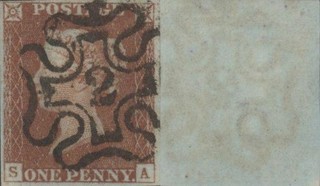 SG8 1d Plate 37 'SA' 4 Margins. Fine Strike Of No 2 In MX. Fine Used. No Faults