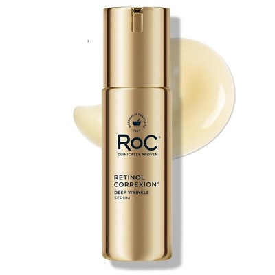 RoC Retinol Correxion Deep Wrinkle Anti-Aging Serum with Ascorbic Acid, 1 Oz
