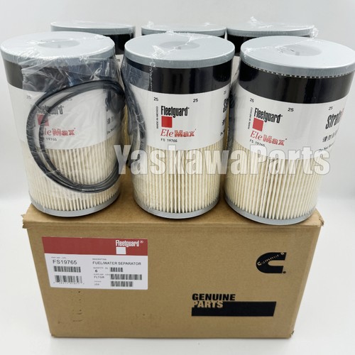 6X FS19765 Fleetguard Fuel/Water Separator New and Genuine Free Shipping