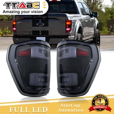 Pair LED Tail Lights For Ford F150 F-150 XL 2021 2022 2023 Rear Lamps Assembly