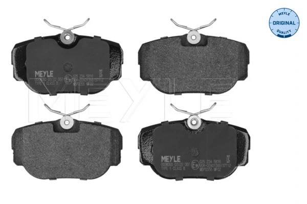 Plaquettes de frein à disque Meyle 025 234 5816 en alliage de friction premium