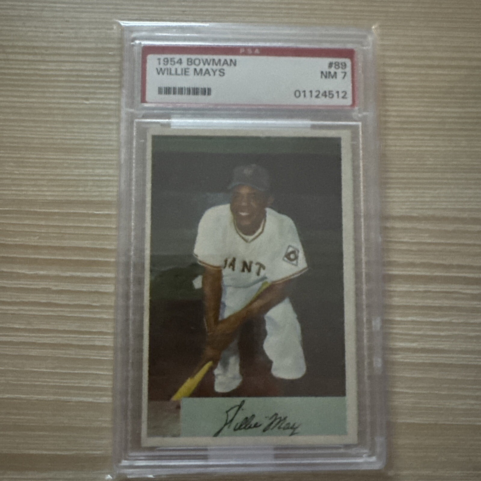 1954 Bowman  # 89 Willie Mays PSA 7