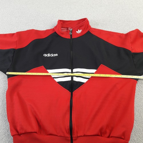 Adidas Herren Trainingsjacke Large rot schwarz Trefoil Firebird Originals SST Training - Bild 6 von 12