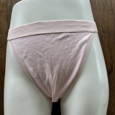 Victoria's Secret Vtg 100 Cotton Rio Brief Panty Large Pink 06/08 Retail Barb