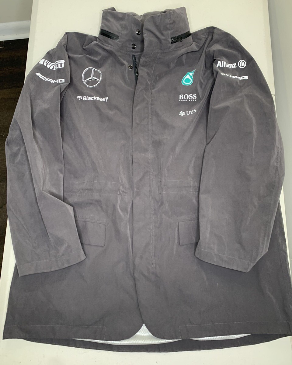 Hugo Boss Mercedes Benz AMG Petronas F1 Racing Team Hooded Jacket Size XXL eBay