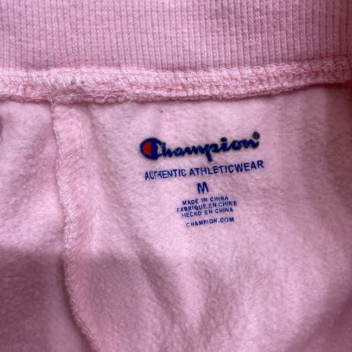 CHAMPION Graphic Print Stretch Tie Waist Pink Jogger Pants Girl's Size Medium - Picture 8 of 11