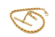 Vintage Gold Filled Pocket Watch Chain 11.5"