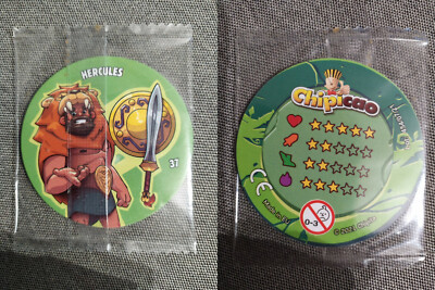 CHIPICAO HERCULES SERIE POG TAZOS Nr. 37 HERCULES NEU VERSIEGELT AUS GRIECHENLAND -GR