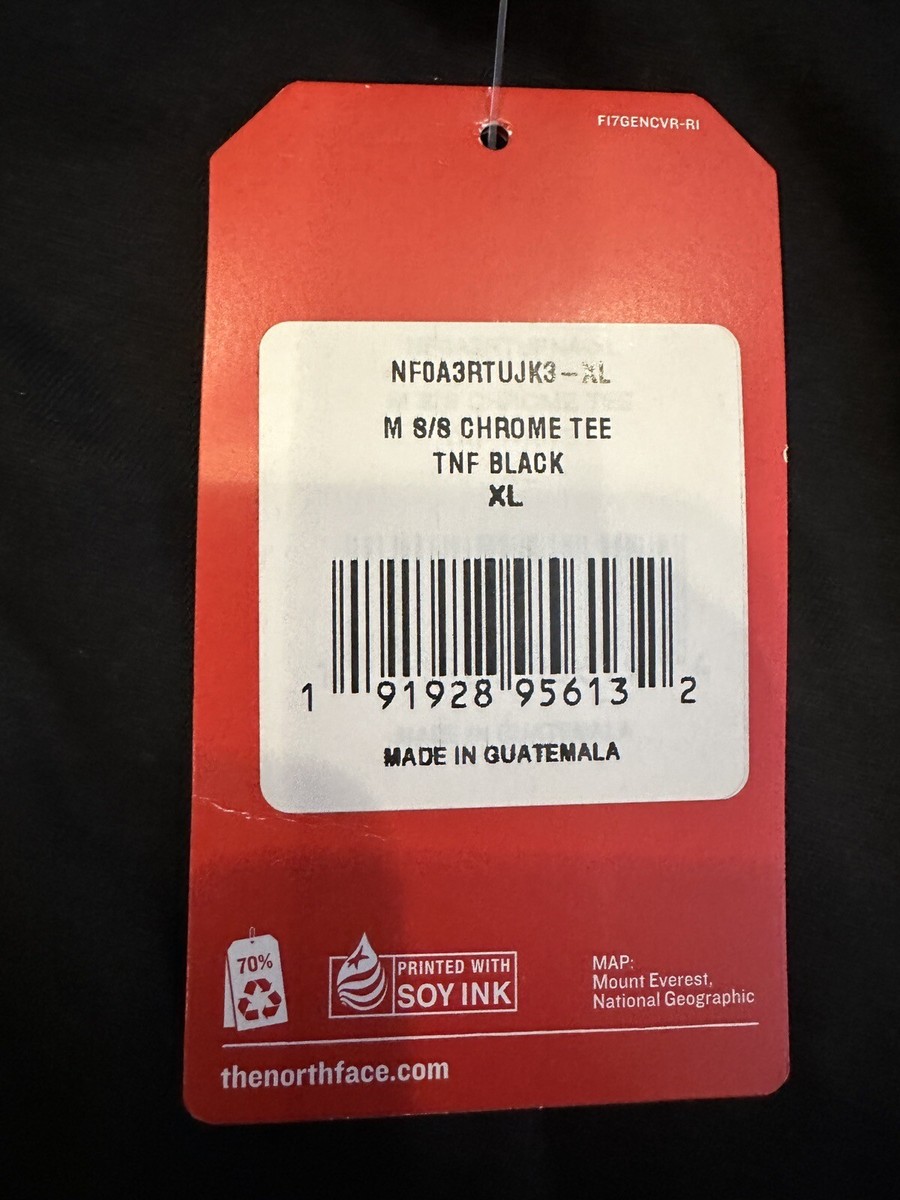 Supreme x The North Face Metallic Box Logo Chrome T-Shirt Black