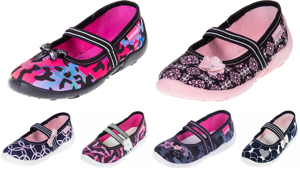 Viggami Mädchen Ballerinas Tschechin Freizeitschuhe süße Hausschuhe Gr. 26 - 36