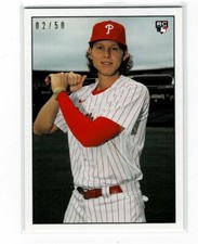 2021 BOWMAN THROUGH THE YEARS VARIATION ALEX BOHM RC 02/50 PHILADELPHIA PHILLIES