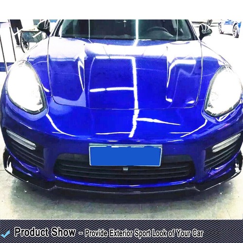 For Porsche Panamera GTS Turbo 2014-2016 Carbon Fiber Front Bumper Lip Spoiler - Picture 4 of 13