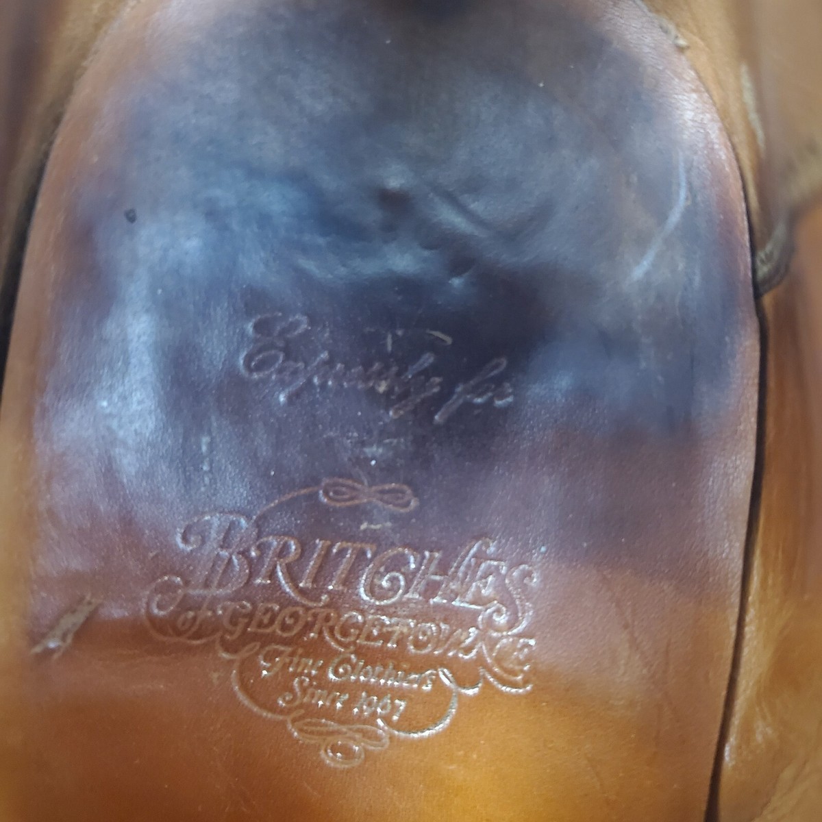 Britches Georgetown shoes Made in England Vintage Britches of Georgetowne Made in England Brown Cap  main image 2
