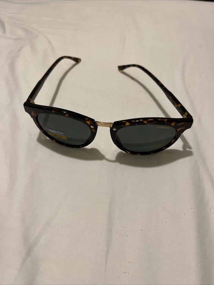 Gafas de sol redondas Smith Questa para mujer vintage marrón tortuga/gris polarizado 50 mm Foto 3 de 4